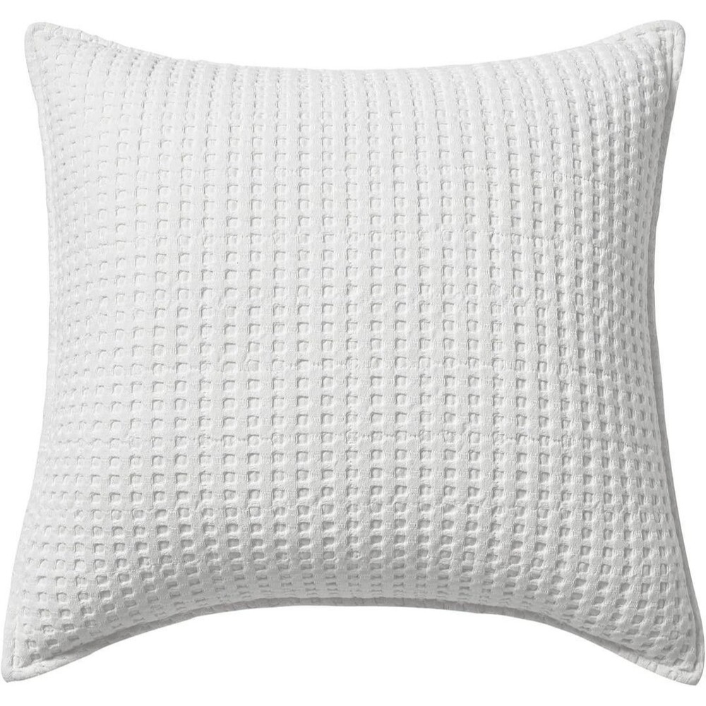 Levtex Home Mills Waffle Decorative Pillow 20" x 20" Bright White